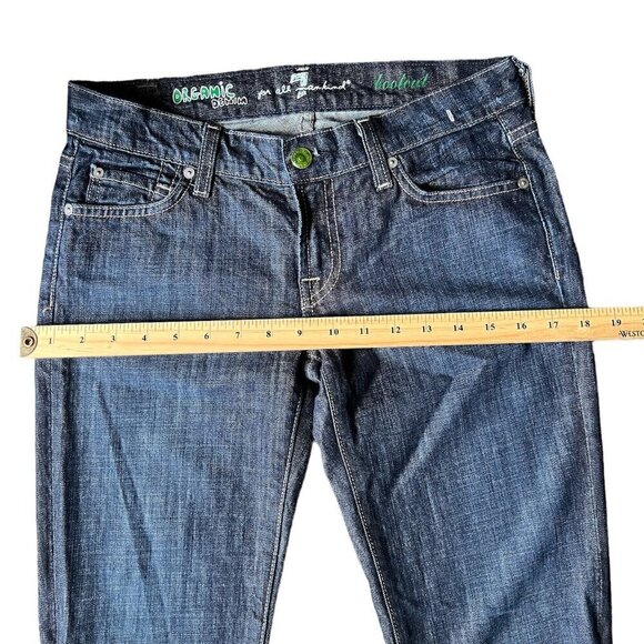 7 For All Mankind Blue mid rise Bootcut Jeans. Size 26 - Picture 6 of 6